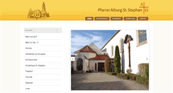 Desktop Screenshot of pfarrei-alburg.de