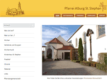 Tablet Screenshot of pfarrei-alburg.de